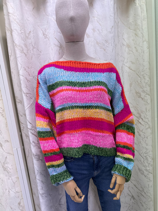 Pull multicolore