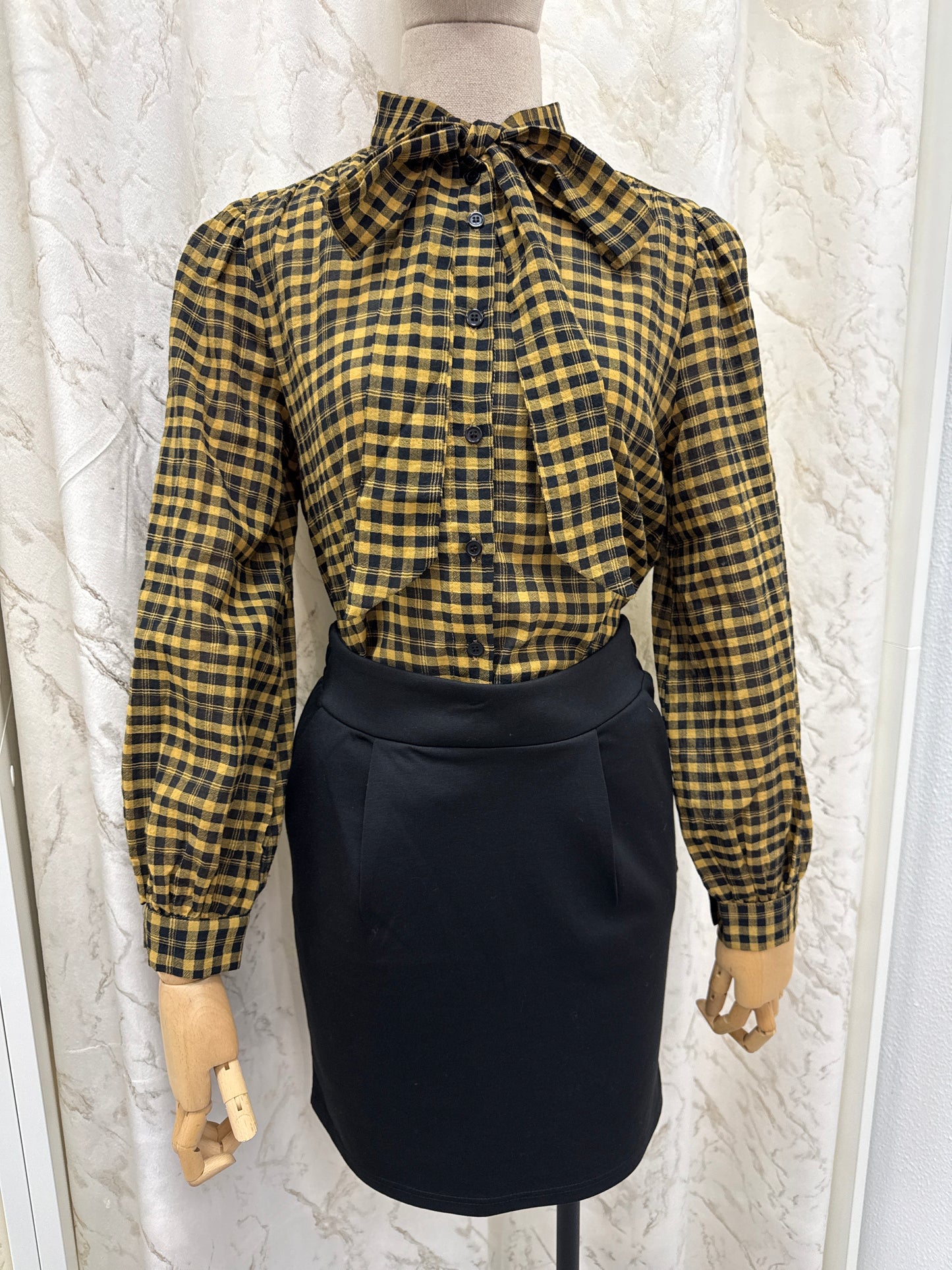 Blouse à carreaux