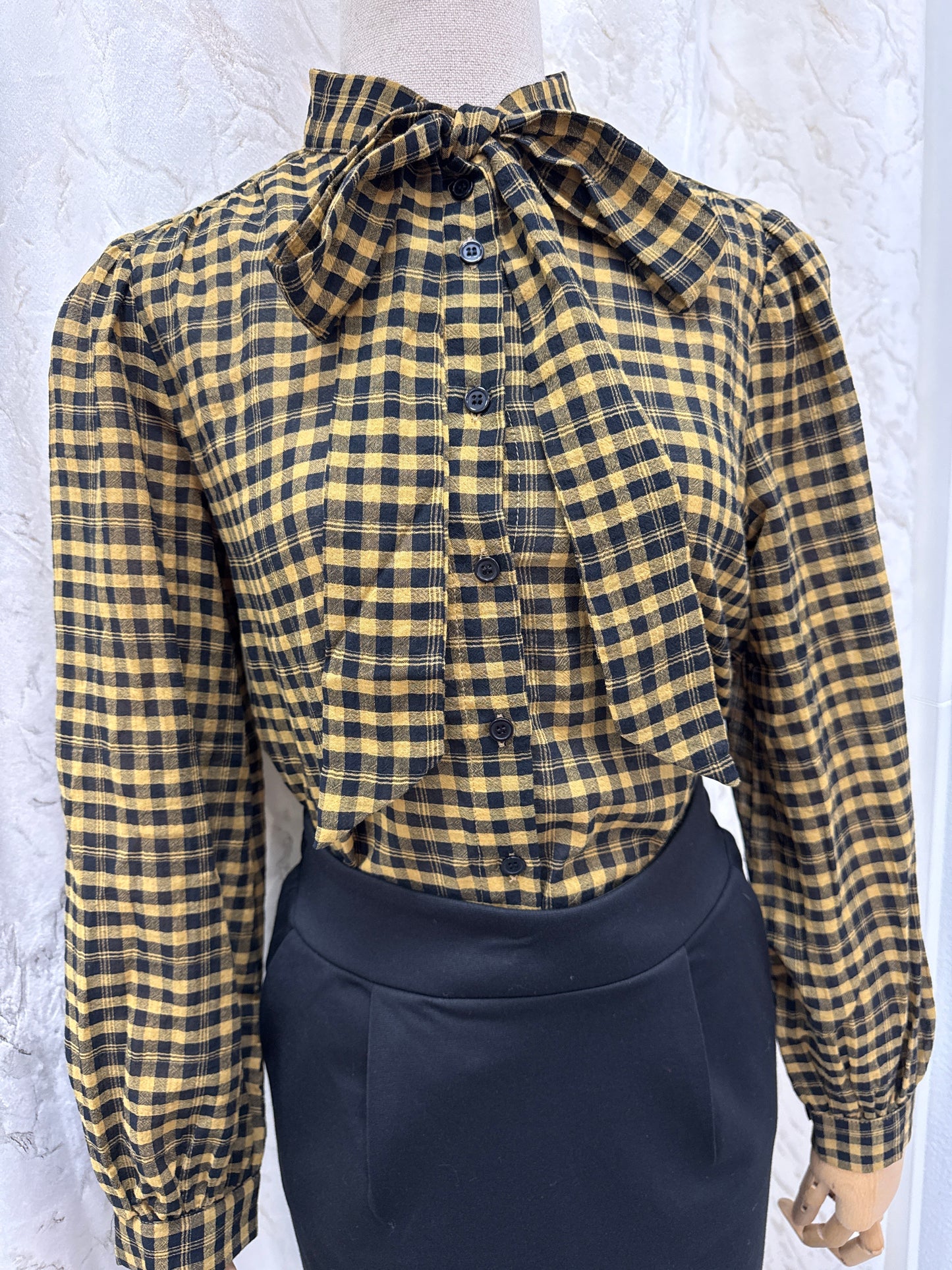 Blouse à carreaux